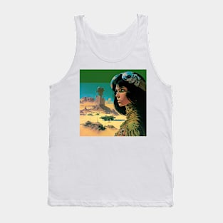 We Are Floating In Space - 55 - Sci-Fi Inspired Retro Artwork Tank Top